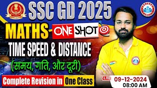 SSC GD Maths  SSC GD 2025  Time Speed amp Distance Revision Class  Maths For SSC GD by Deepak Sir [upl. by Aitnom]