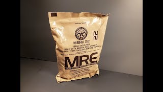 2019 MRE Beef Goulash Meal Ready to Eat Review US Ration Taste Testing [upl. by Gnaw]