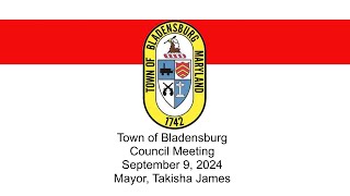 Town of Bladensburg September 2024 Council Meeting [upl. by Ailehs]