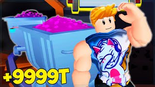 Lifting The BIGGEST CRYSTAL IN THE WORLD  Roblox Strongman Simulator [upl. by Renrew]