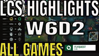 LCS Highlights ALL GAMES W6D2 Summer 2023  Week 6 Day 2 [upl. by Anyad]