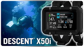 Garmin Descent™ X50i – Airintegrated Premium Dive Computer [upl. by Aihsiyt415]