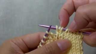 How to knit cdi Central Double Increase [upl. by Delanie813]