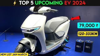 ⚡Top 5 Upcoming Best Electric Scooter 2024  Starting 79000₹  Best Electric scooter  Ev auto Gyan [upl. by Aros]