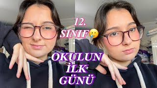 OKULUN İLK GÜNÜNE BENİMLE HAZIRLAN  12 SINIF  LİSE VLOG [upl. by Nyladnor196]