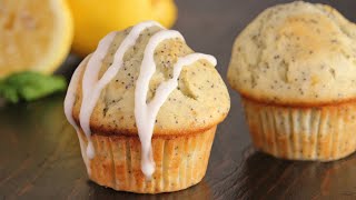 Poppy Seed Lemon Muffins  Bakery Style Muffins  How Tasty Channel [upl. by Amme]