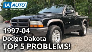 Top 5 Problems Dodge Dakota Truck 2nd Generation 19972004 [upl. by Oiliruam245]