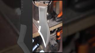 Bowie knife CS2  Making the Blade knifemaking cs2knife [upl. by Enelkcaj]