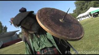 Scottish battle techniques shown at Highland Games [upl. by Mikahs573]