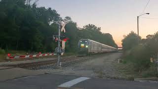 High Speed Amtrak 111 mph eastbound in Mattawan MI amtrak railfans trains [upl. by Nivlak]