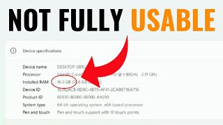 How to Fix 16GB Ram Installed BUT Only 8GB Usable on Windows 10 2024 [upl. by Neil813]