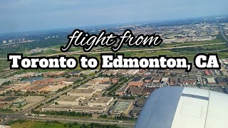 flight from Toronto to Edmonton [upl. by Haletta20]