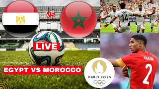 Egypt vs Morocco Live Stream Olympics Games Bronze Medal Football Match Score Highlights Vivo Direct [upl. by Zulema]