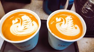 LIVE latte art swan latte art drinks Barista asmr [upl. by Holder]