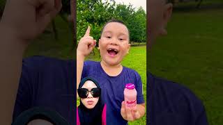 MINUM SUSU YOGOOD MANTAP satisfying baby funny cute [upl. by Zurheide821]