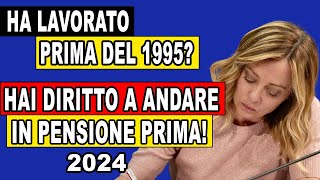 AVETE LAVORATO PRIMA DEL 1995 POTETE ANDARE IN PENSIONE ANTICIPATA SCOPRI COME ANDARE IN PENSIONE [upl. by Sokin]