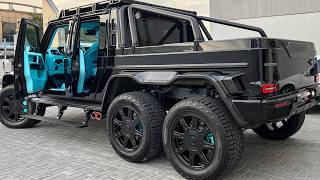 NEW 2024 G63 6x6 G900 BRABUS SOUND Tiffany Blue Interior amp 900HP GCLASS [upl. by Martz920]