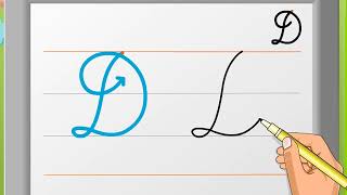 Cursive Writing  Capital Letter ‘D’  Macmillan Education India [upl. by Caldeira]