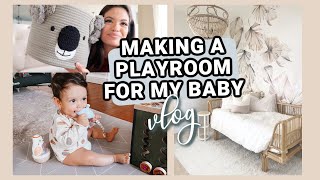 MAKING A PLAYROOM FOR MY BABY [upl. by Garihc]