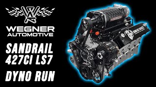 Wegner Automotive 427ci LS7 Sandrail Engine makes over 1300 HP on dyno [upl. by Sekyere]