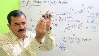 Angle Strain in Cycloalkane  Stability  Calculation of Ring Strain  NEET  BSc  CUET [upl. by Nivek]