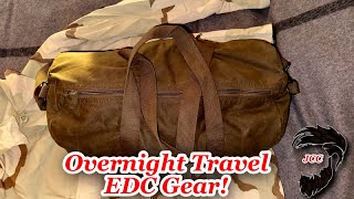 HOW DO I PACK FOR OVERNIGHT TRAVEL Overnight Travel EDC Essentials edc [upl. by Wescott]