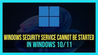 How To Fix Windows Security Center service cannot be started in Windows 1011  2024 [upl. by Josepha341]