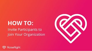 How to Invite Participants Using the Email Invite Tool  RaiseRight [upl. by Cassandra269]