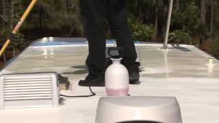 Coating your RV roof with Dicors Fiberglass RV Roof Coating System [upl. by Bennink238]