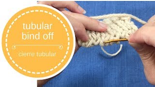 Tubular bind off en español [upl. by Arhna255]