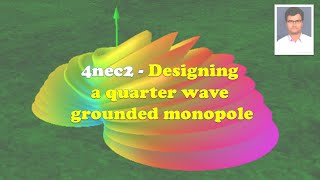 4nec2  Designing a quarter wave grounded monopole [upl. by Nivlag881]