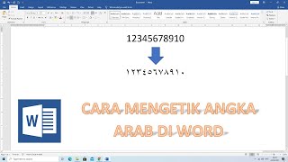 CARA MENGETIK ANGKA ARAB DI WORD 2021 [upl. by Bergman453]