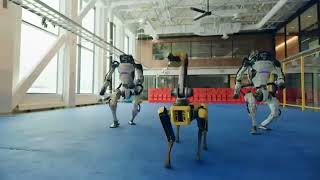 Robotic Dancing  Boston Dynamics [upl. by Raamal]