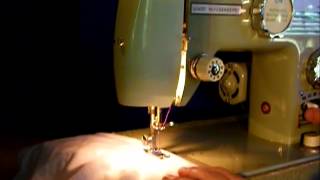 Good Housekeeper sewing machine demonstration [upl. by Inittirb]