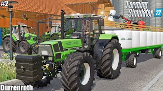 Dürrenroth LOADING and STORING SILAGE BALES W DEUTZ FARHR│Dürrenroth│FS22│1 [upl. by Jacie]