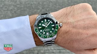 TAG Heuer Aquaracer Professional 300 GMT 42 mm green [upl. by Lunetta]