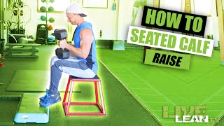 How To Dumbbell Seated Calf Raise [upl. by Allyn969]