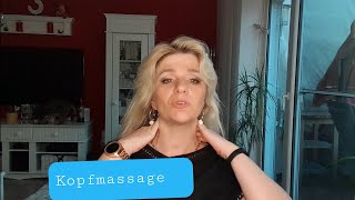 Kopfmassage Haarkur oder Haarwasser einarbeiten Kopfhaut lockern [upl. by Ttej]