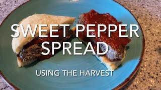 Sweet Red Peppers Sandwich Spread Recipe  Using the Sweet Peppers Harvest [upl. by Llemert]