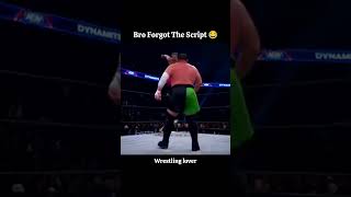 Bro forgot the script shorts trending youtubeshorts wrestling [upl. by Helbonnah]