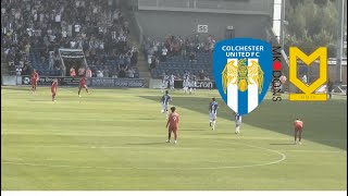 COLCHESTER WIN COMFORTABLY HOME ANOTHER LOSS FOR MK DONS 😡😡😡 [upl. by Bowles]