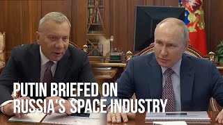 Putin meets head of Roscosmos Russia offers Africa participation in its orbital station [upl. by Tsnre]