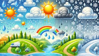 The Weather Song  Learn About Weather Types  Fun Educational Song for Kids [upl. by Ellivnarg]