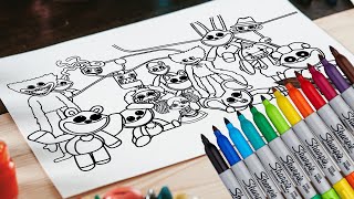 Poppy Playtime Chapter 3 New Coloring Pages 🎨 │ How To Color 🌈🖍️ │Color Stroke Art [upl. by Deina603]