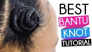 How To  Perfect Bantu Knots on Natural Hair amp Transitioning Hair [upl. by Gustin]