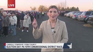 Polls open in Pennsylvania for Election Day [upl. by Ardnekal]