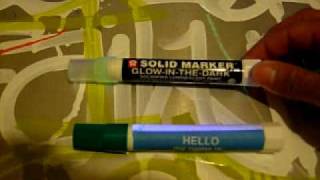 GLOWINTHEDARK Sakura paint marker REVIEW by ayos [upl. by Janaye754]