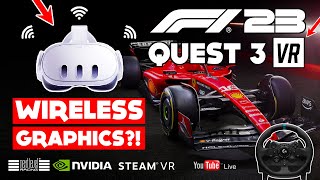 QUEST 3 AIRLINK IS LIKE READY PLAYER ONE ON STEREOIDS F1 2023 WIRELESS PCVR [upl. by Aehtorod]