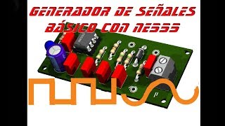 GENERADOR DE ONDAS BÁSICO CON NE555 [upl. by Adnovad]