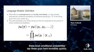 Transformer Architecture in NLP with Prof Ryan Cotterell [upl. by Jacquette721]